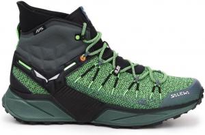 Мужские кроссовки Salewa Dropline с амортизацией для трейлового бега и походов, средней высоты, зеленый