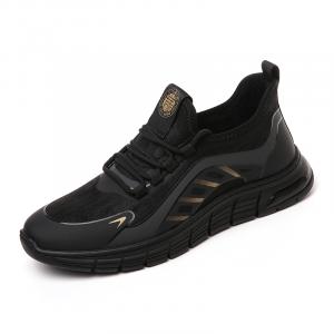 Cigna Низкие повседневные туфли 4 см, мужские, черно-золотые