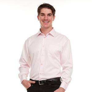 Мужская классическая рубашка из атласа стрейч Geoffrey Beene обычного кроя, цвет Light Pink