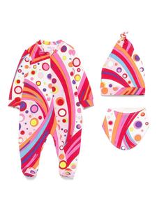 PUCCI Junior комплект для новорожденного с узором, розовый