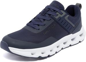 Мужские кроссовки Nautica для бега, спортивные, модные, с шнуровкой, мягкие для тренировок, тенниса - с амортизацией, дышащие, легкие и удобные, Navy Charcoal-bolang