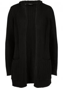 Кардиган с капюшоном Bpc Bonprix Collection, черный