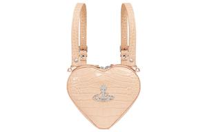 Vivienne Westwood Миниатюрный женский рюкзак из телячьей кожи кремово-розового цвета