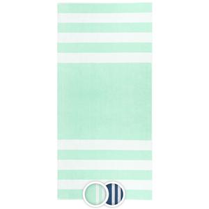 Пляжное полотенце, 100х200 см, 100% хлопок, синее Zollner, зеленый
