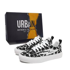 URBAN AUTHENTIC Антискользящие износостойкие низкие скейтерские кроссовки мужские - черные, цвет Black