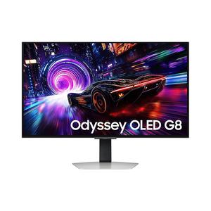 Игровой монитор Samsung Odyssey OLED G8 G81SF S32FG812SC, 32", 3840х2160, 240 Гц, QD-OLED, серебристо-серый