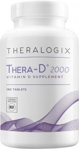 Theralogix Thera-D 2000 Добавка витамина D — 2000 МЕ (50 мкг), 180 таблеток