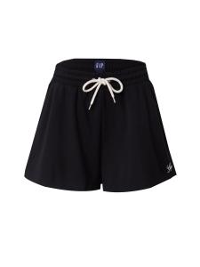 Широкие брюки GAP, черный