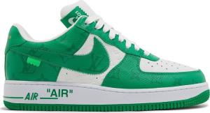 Лимитированные кроссовки Nike Louis Vuitton x Air Force 1 Low 'White Gym Green', зеленый
