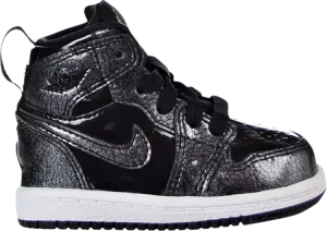 Кроссовки Air Jordan 1 Retro High BT Black Patent, черный