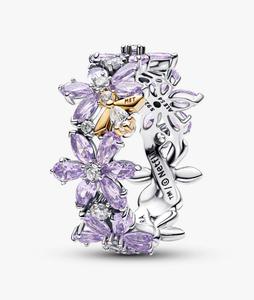 Кольцо Pandora Bridgerton Herbarium & Bee, серебро/золото