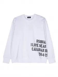 Толстовка с логотипом DSQUARED2 KIDS, белый