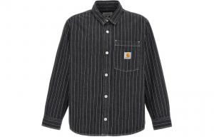 Полосатая рубашка orlean Carhartt WIP, черный