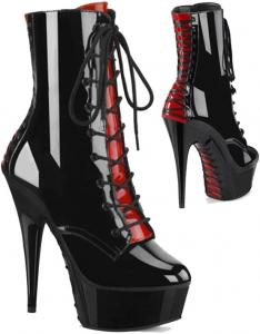 Женские ботильоны denova с очень высоким каблуком 6 дюймов, платформой для танцев на пилоне Denova's, Black 6