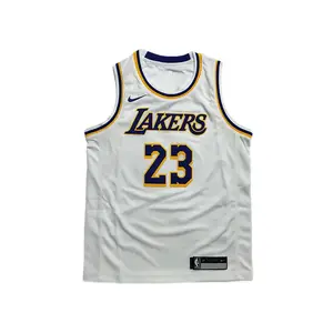 Nike Майка nba los angeles lakers james белая для подростков