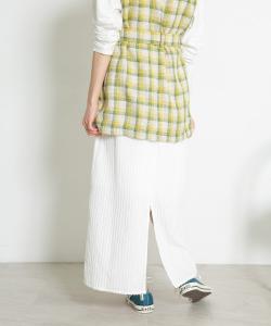 Полосатая жаккардовая расклешенная юбка Kbf, цвет Off