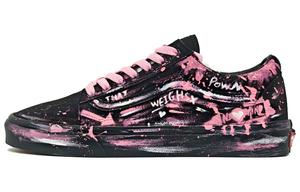 Vans Old Skool устойчивые к истиранию низкие кроссовки для скейтбординга унисекс black pink