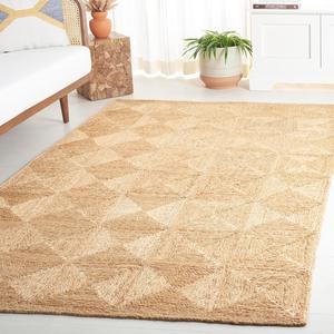 Ковер SAFAVIEH, 183 x 275 см, Natural Fiber Collection, Natural, ручной работы из джута, дизайн в стиле фермерский бохо, идеально для гостиной, спальни, столовой (NFB480A-6)