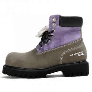 ADCDAVINCI Звездная пыль короткие ботинки мартин унисекс пурпурно-умбра - утепленные флисом пурпурно-хаки, цвет Fleece-Lined Purple Khaki