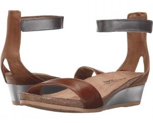 Туфли Naot Pixie, цвет Maple Brown Leather/Latte Brown Leather/Mirror Leather