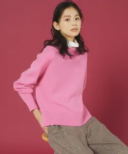 Вязаный свитер с высоким воротником из смеси шерсти и кашемира Suite, цвет [Web Exclusive] Rose Pink 9 [912]