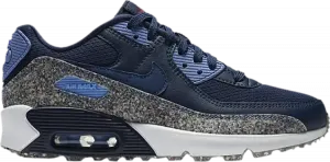 Кроссовки Nike Air Max 90 SE GS 'Midnight Navy Speckled', синий