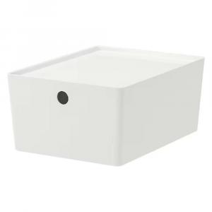 Коробка с крышкой Ikea Kuggis 26Х35Х15 см, белый