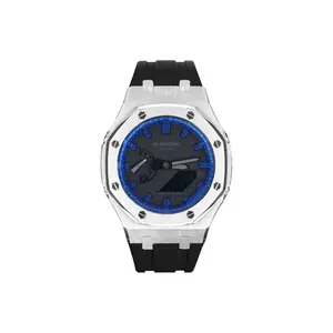 Unisex Custom Collection Watch CASIO, flare night star path-серебряный черный collection (синий фиолетовый)
