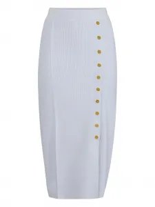 Юбка миди на пуговицах Elisabetta Franchi, синий