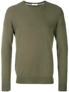 Свитер с круглым вырезом Paolo Pecora, зеленый