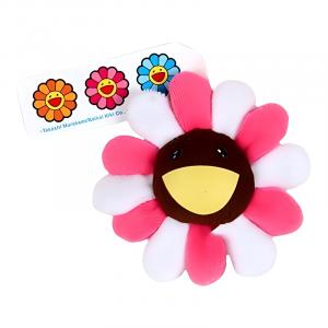 Takashi Murakami Плюшевый кулон Murakami Takashi Sunflower Pink White Dolls с трубами