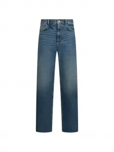 Прямые джинсы, украшенные стразами Liu Jo, синий