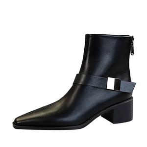 Bamiti Как по ровной земле ботинки на 4 см женские черные - черные, на флисовой подкладке, цвет Black, Fleece-Lined