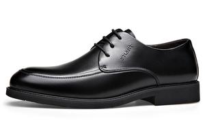 Туфли мужские низкие St&Sat, цвет Black Fleece-Lined