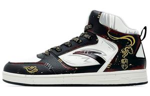 Маленькие zero feeling устойчивые к истиранию легкие увеличивающие рост кроссовки mid top для скейтбординга мужские ANTA, черный белый красный