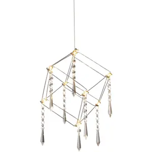 Näve Светодиодный подвесной светильник «Araneus», 1 лампочка, источник света Светодиодная панель | Прочно встроенный светодиод, материал: нержавеющая сталь/пластик, хром, цвет chromfarben