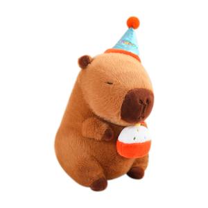 Плюшевая кукла капибара с регулируемой струной для поедания картошки фри, высота 12см/22см/33см/68см MENGMENGBUNNY