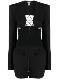 Nensi Dojaka платье мини Hybrid Jacket, черный