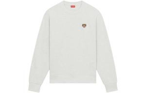 Счастливый тигр вышитый свитшот Lucky Tiger KENZO, светло-серый