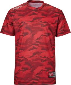 Футболка Rawlings ATS9S01 в камуфляжном стиле, бейсбольная форма, красный