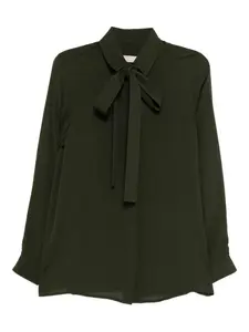 Шелковая рубашка Elie Saab, зеленый