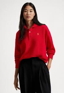 Топ Polo Ralph Lauren LIGHTWEIGHT FLEECE LONG-SLEEVE POLO, Red