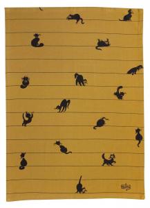 Кухонное полотенце Winkler Dubout Partition de chats, коричневый - текстиль - 50 x 1 x 70 см