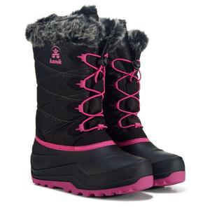 Детские водонепроницаемые зимние ботинки Snoangel для маленьких/больших детей Kamik, черный