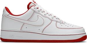Кроссовки Nike Air Force 1 '07 'Contrast Stitch - White University Red', белый