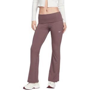 Спортивные штаны FW25 Chill Knit Ribbed, повседневные, женские Nike, коричневый/sail белый