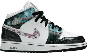 Кроссовки Air Jordan 1 Mid SE PS Take Flight, белый