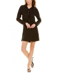 SUBOO Georgia Мини-платье со шнуровкой, черный