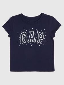 Детская футболка с логотипом Gap, синий