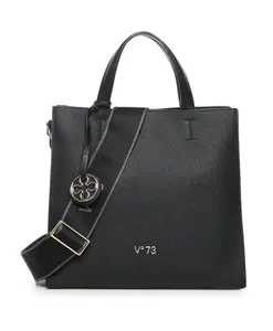 Черная синтетическая женская сумочка V73, черный